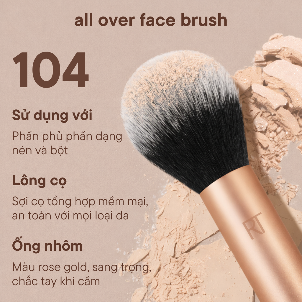  Cọ Má Hồng RT Real Techniques Cheek Brush R104